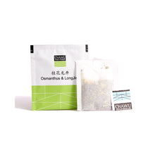 Load image into Gallery viewer, Cha Wu-Osmanthus & LongJing Green Tea Bags,50 Tea Bags,Natural Flower and Broken Tea