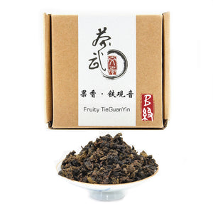 تشا وو فاكهة TieGuanyin Oolong الشاي، WuLong الشاي فضفاضة وو ورقة طويلة، أصل anXi، فوجيان، الصينية