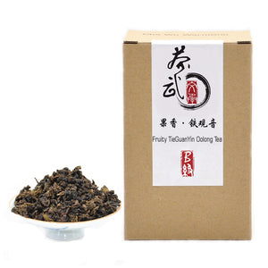 تشا وو فاكهة TieGuanyin Oolong الشاي، WuLong الشاي فضفاضة وو ورقة طويلة، أصل anXi، فوجيان، الصينية