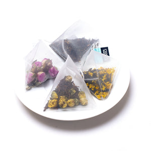 Cha Wu-4 Saporem Compositum Donum Peram,32 Tea sacculos,A Mensis Tea Donum,8 Comes/Boxs(Pack of 4)