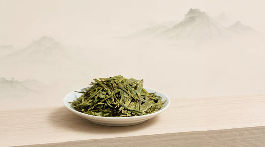 Rough-rice yellow dry LongJing close-up, Song sides