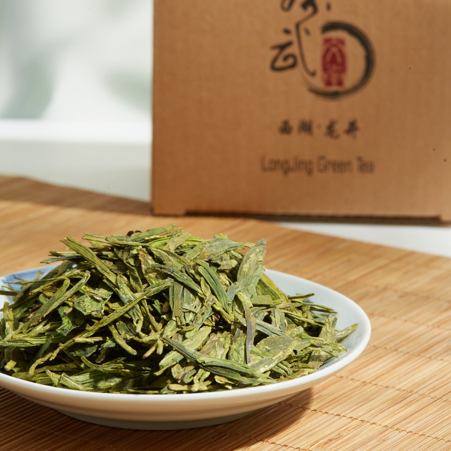 ChaWuWarmSun LongJing Green Tea Loose Leaf, 3.5oz/100g | Dragon Well Tea, Origin Hangzhou | Chinese Whole Leaf