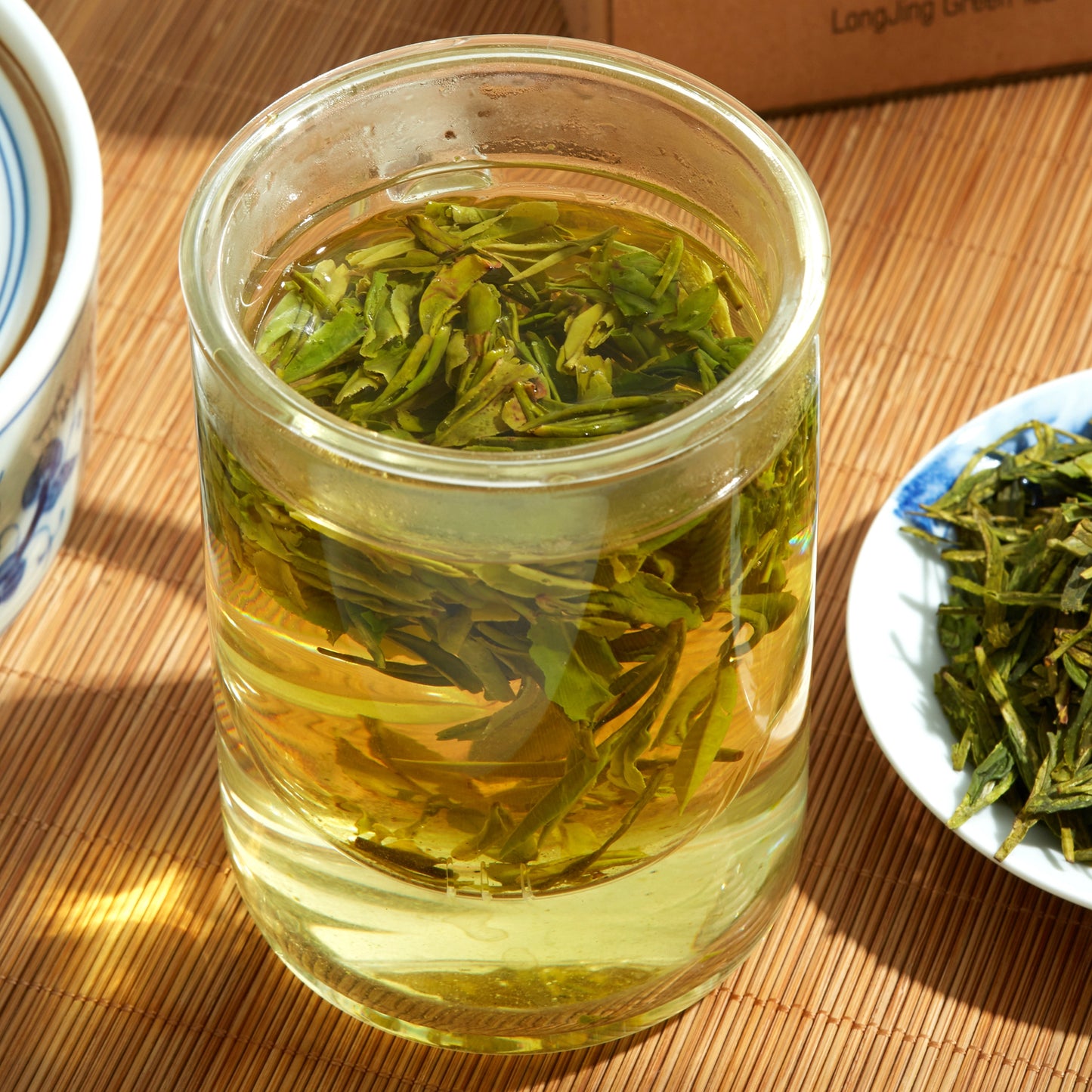ChaWuWarmSun LongJing Green Tea Loose Leaf, 3.5oz/100g | Dragon Well Tea, Origin Hangzhou | Chinese Whole Leaf