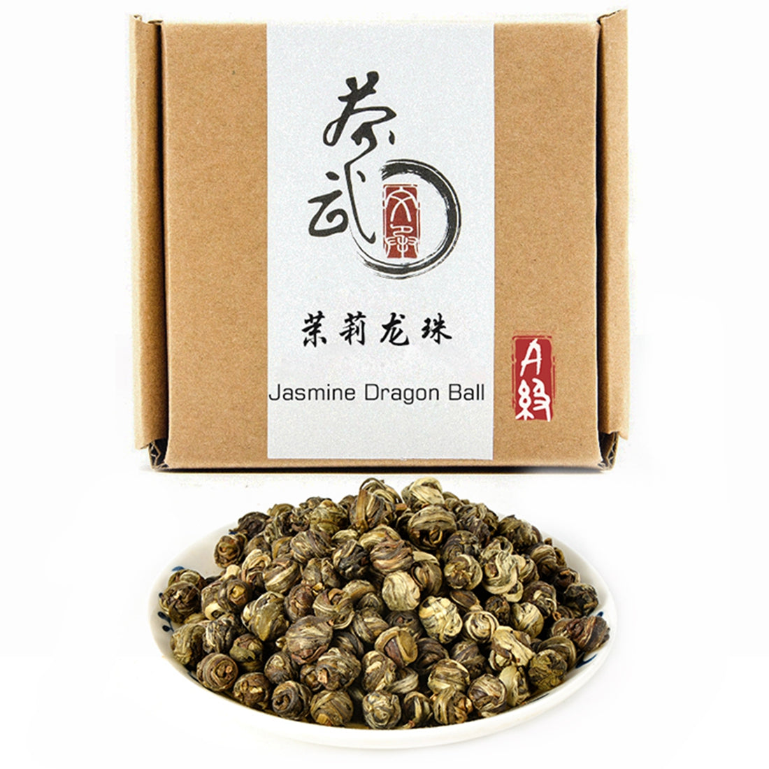 Cha Wu-Jasmine Pearls Tea Dragon Ball,Loose Leaf Green Tea of Chinese