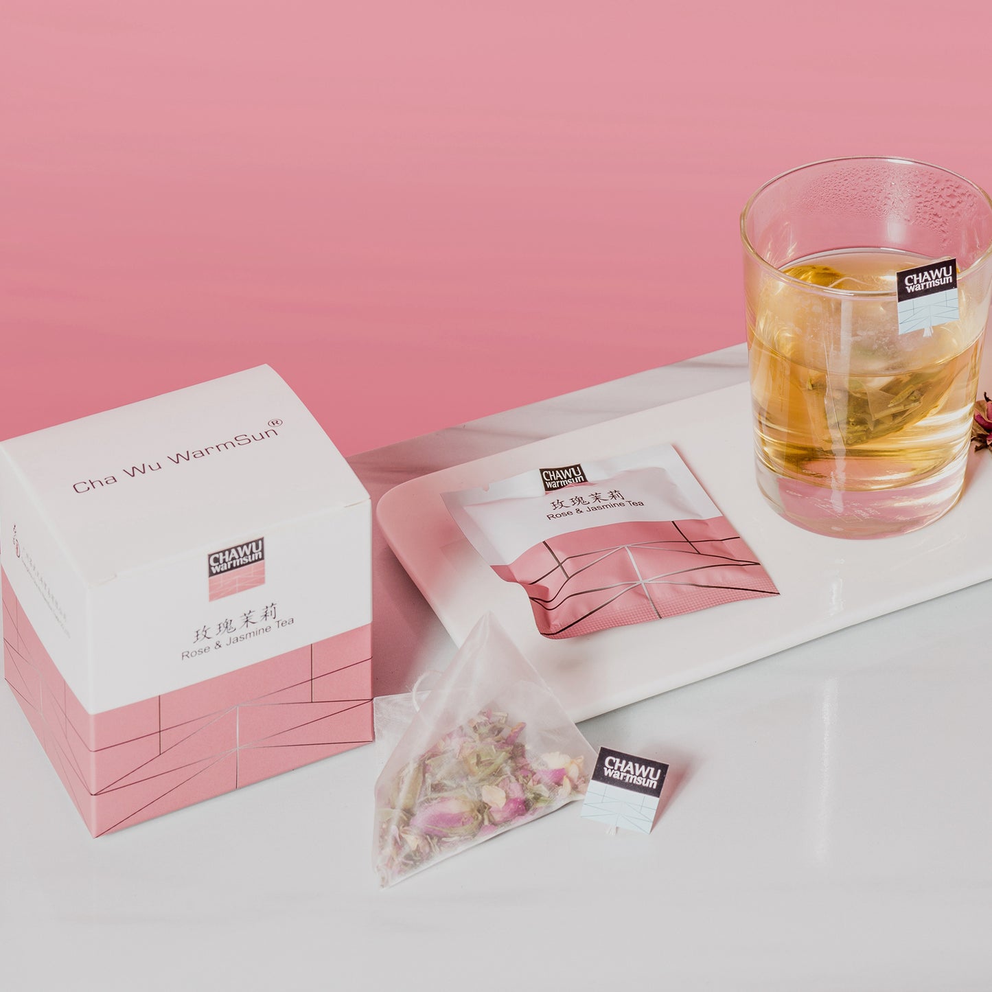 Cha Wu-4 Flavor Combination Gift Bag,32 Tea bags,A Month's Tea Gift,8 Count/Boxs(Pack of 4)