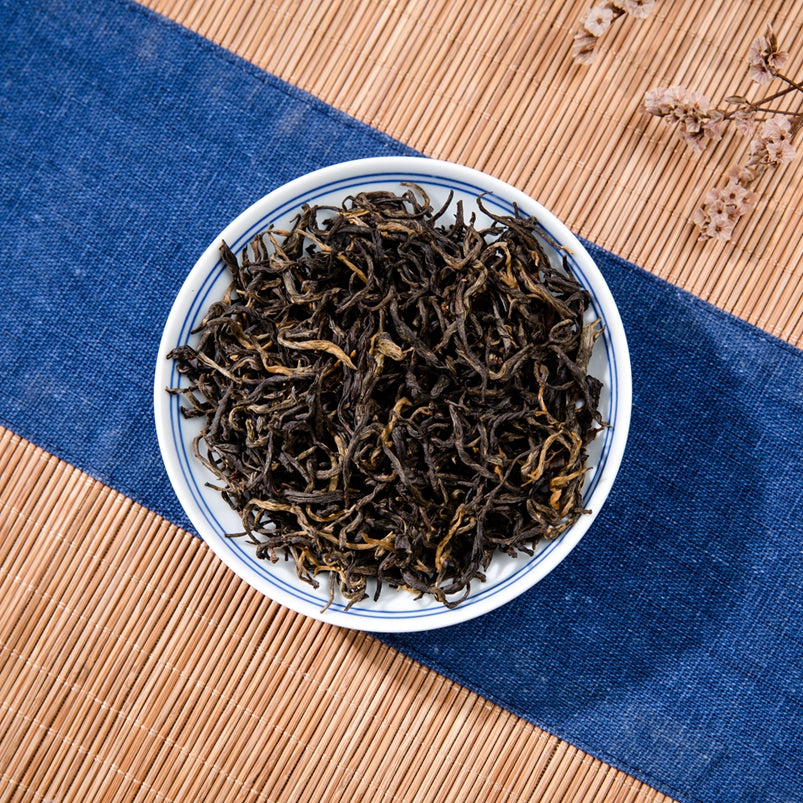 Cha Wu-FengQing DianHong Black Tea,New Spring Tea,YunNan Black Tea,Big Leaf Arbor Tea.