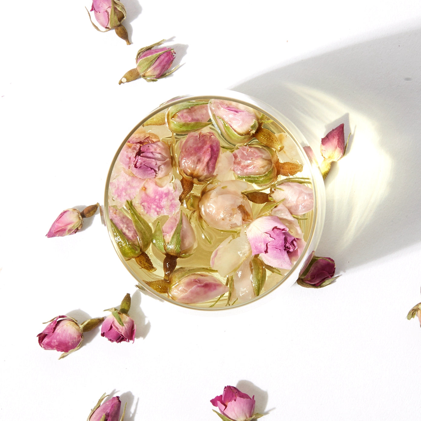 Cha Wu-[A] Pink Rose Buds(3oz),Loose Leaf Flower Petal Tea,Natural Fragrant Herbal Tea ,Afternoon Tea