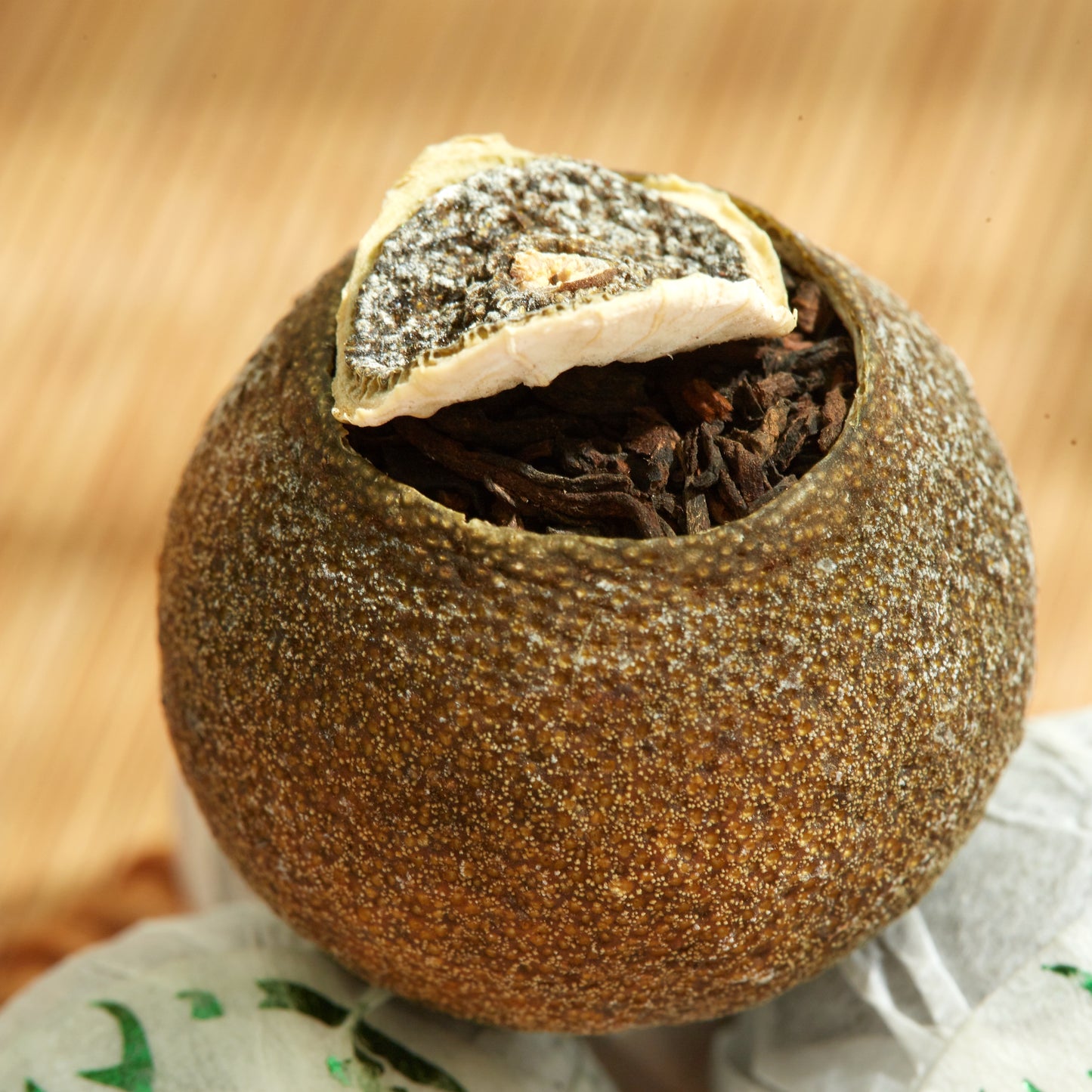 Cha Wu-[A] Mini-Citrus Ripe Pu erh Tea,Origin of China,Fragrant Citrus with Ripe Puer Smooth Taste