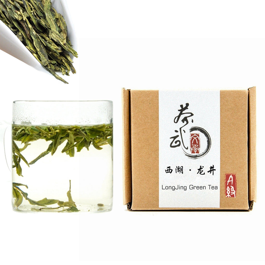 ChaWuWarmSun LongJing Green Tea Loose Leaf, 3.5oz/100g | Dragon Well Tea, Origin Hangzhou | Chinese Whole Leaf