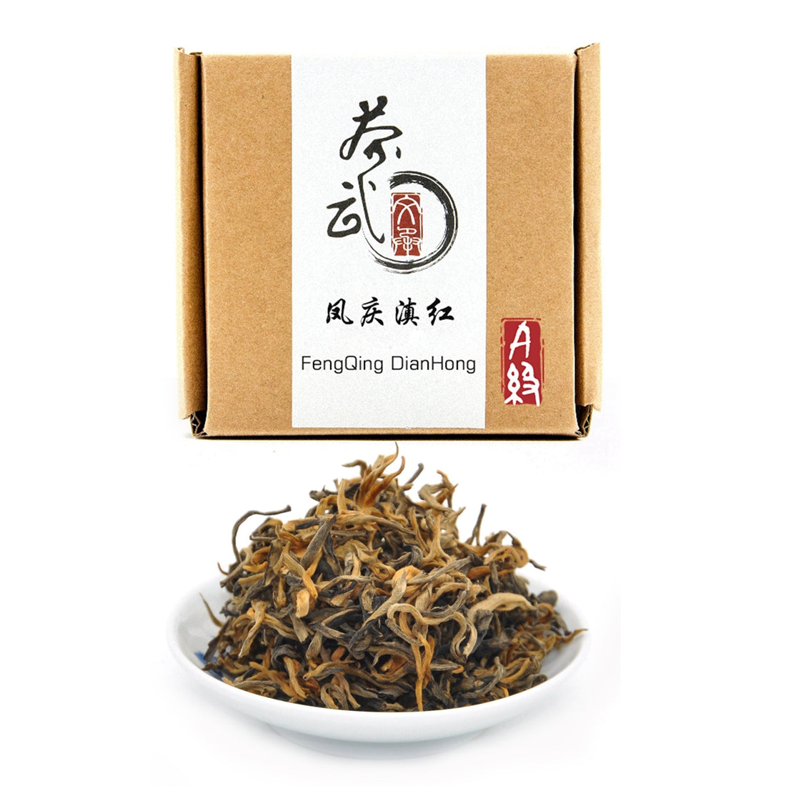 Cha Wu-FengQing DianHong Black Tea,New Spring Tea,YunNan Black Tea,Big Leaf Arbor Tea.
