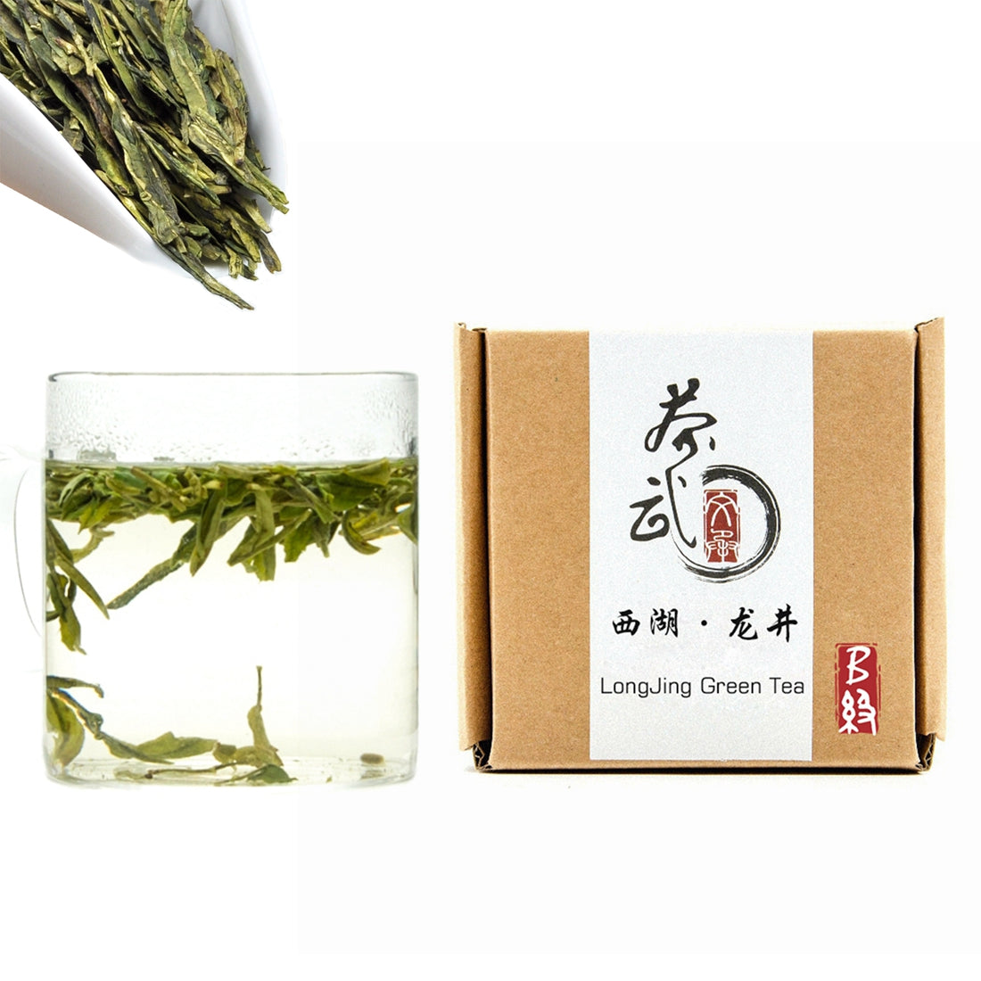ChaWuWarmSun LongJing Green Tea Loose Leaf, 3.5oz/100g | Dragon Well Tea, Origin Hangzhou | Chinese Whole Leaf