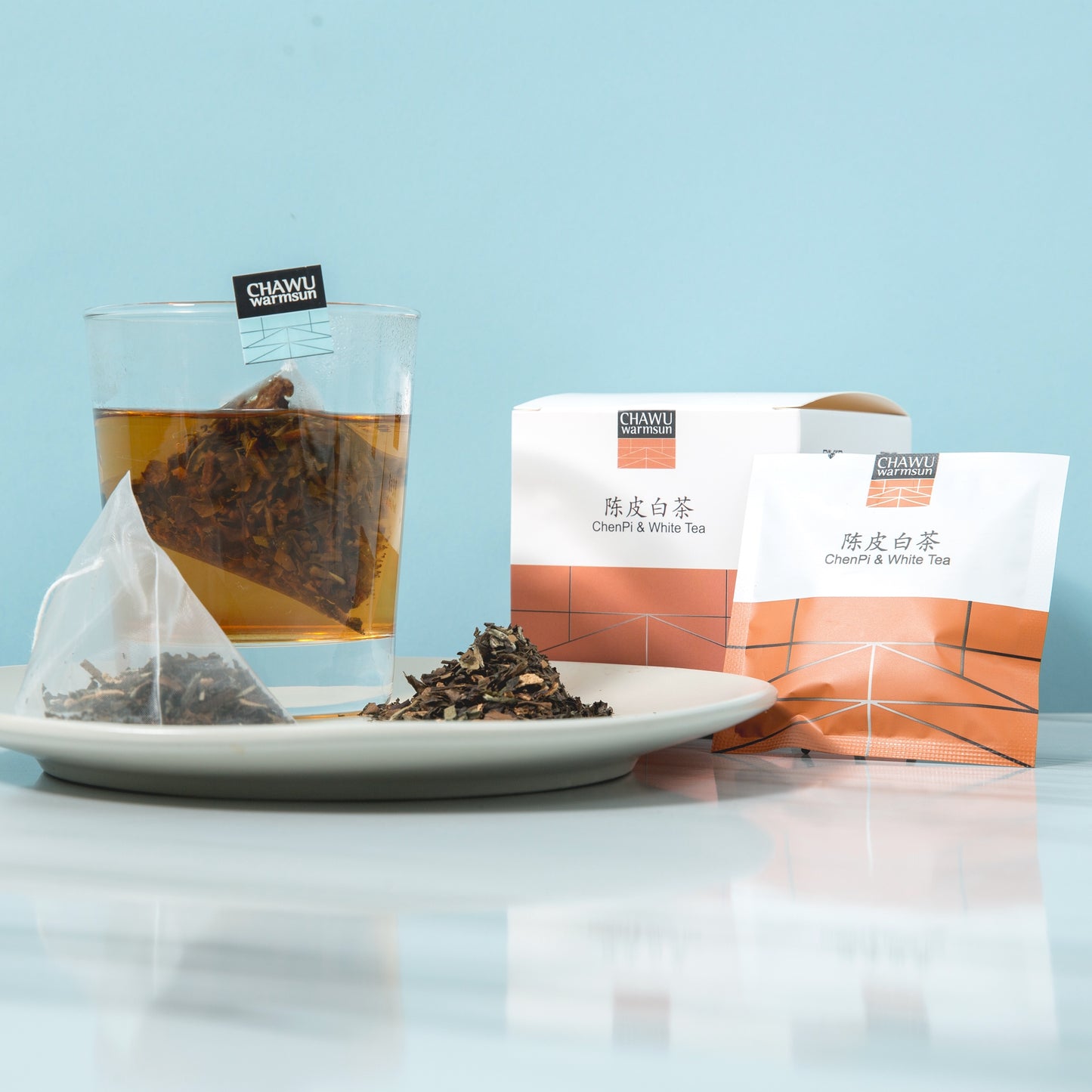 Cha Wu-4 Flavor Combination Gift Bag,32 Tea bags,A Month's Tea Gift,8 Count/Boxs(Pack of 4)