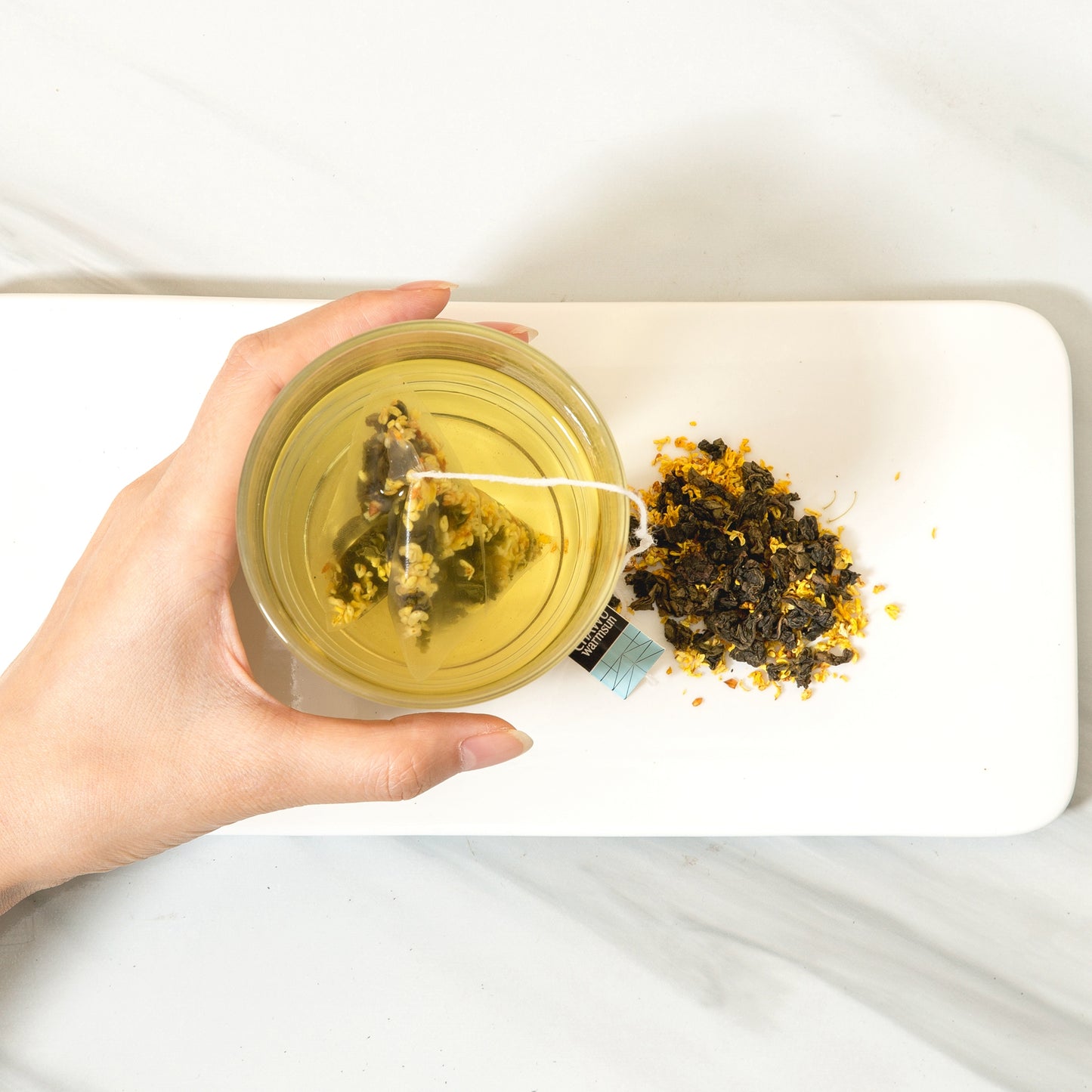 Cha Wu-Osmanthus & Oolong Tea Bags,16 Tea bags,8 Count/Box(Pack of 2),Natural Osmanthus with Light Roasting TieGuanYin Oolong Tea Loose Leaf