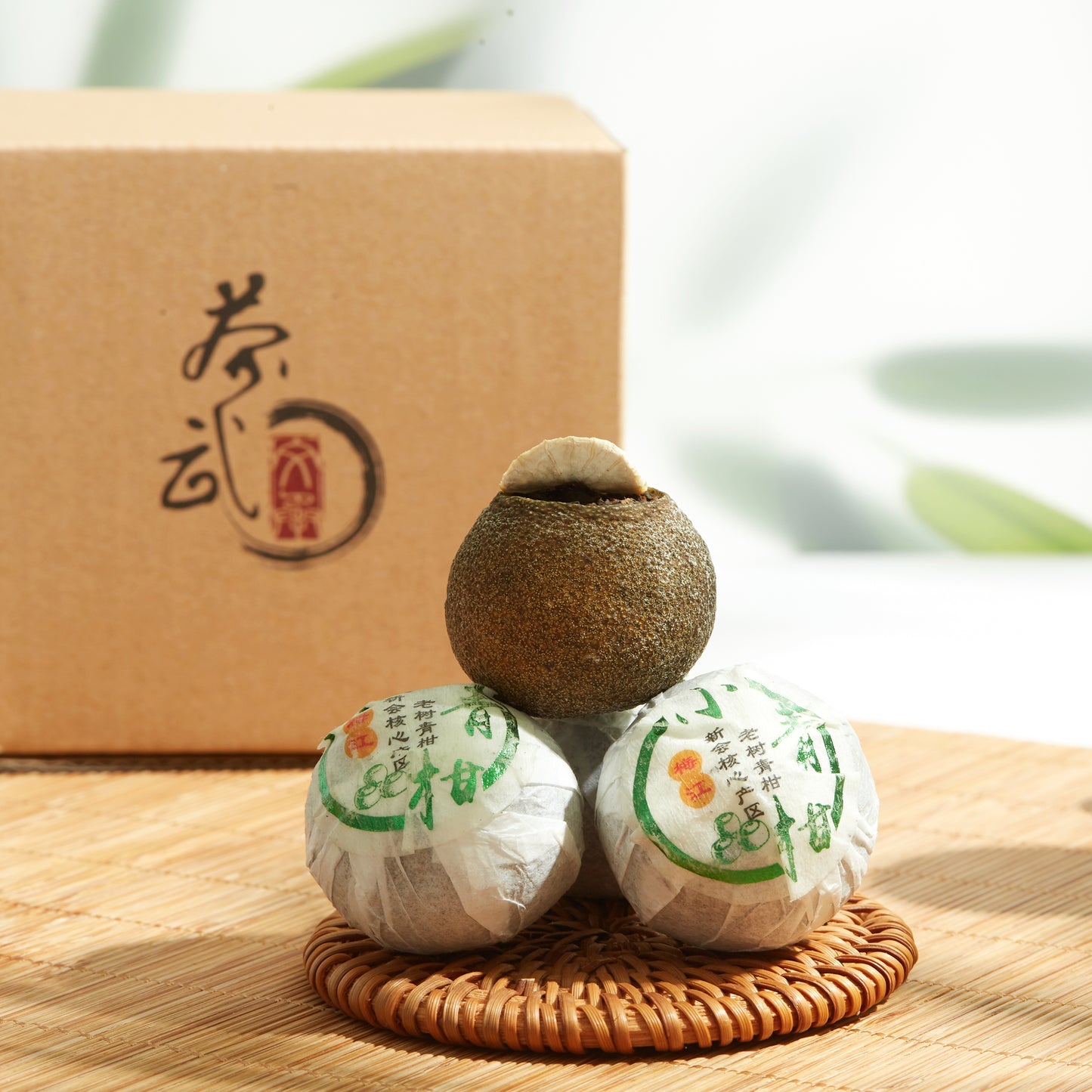 Cha Wu-[A] Mini-Citrus Ripe Pu erh Tea,Origin of China,Fragrant Citrus with Ripe Puer Smooth Taste