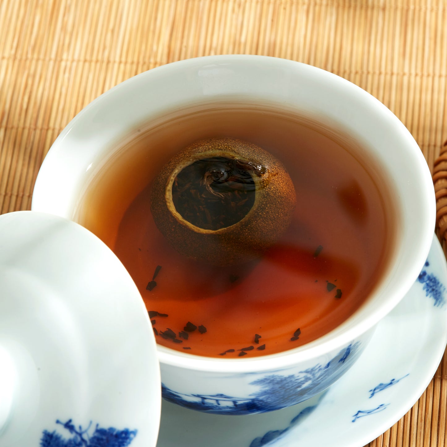 Cha Wu-[A] Mini-Citrus Ripe Pu erh Tea,Origin of China,Fragrant Citrus with Ripe Puer Smooth Taste