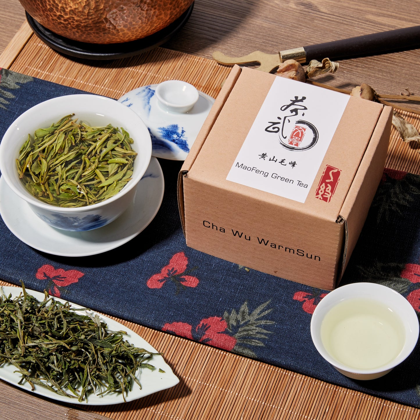 Cha Wu-MaoFeng Green Tea Loose leaf,HuangShan Mao Feng Chinese Tea
