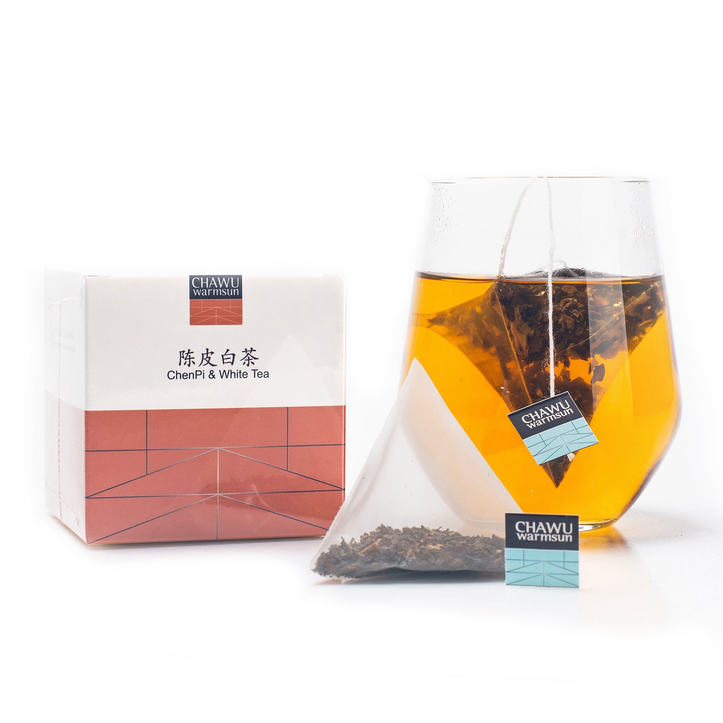 Cha Wu ChenPi White Tea Bags 16 Tea bags 8 Count Box Pack of 2