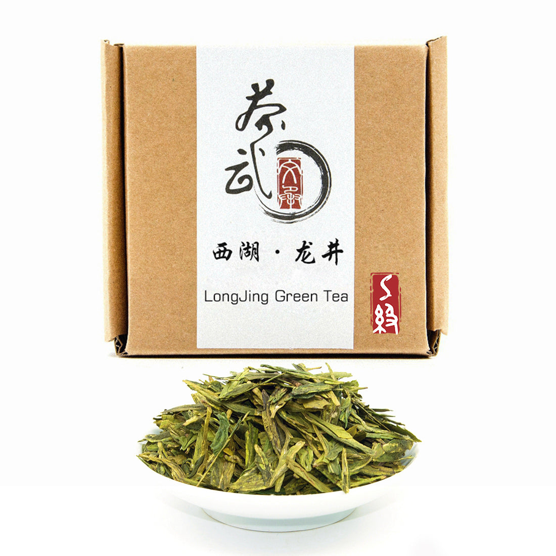 ChaWuWarmSun LongJing Green Tea Loose Leaf, 3.5oz/100g | Dragon Well Tea, Origin Hangzhou | Chinese Whole Leaf