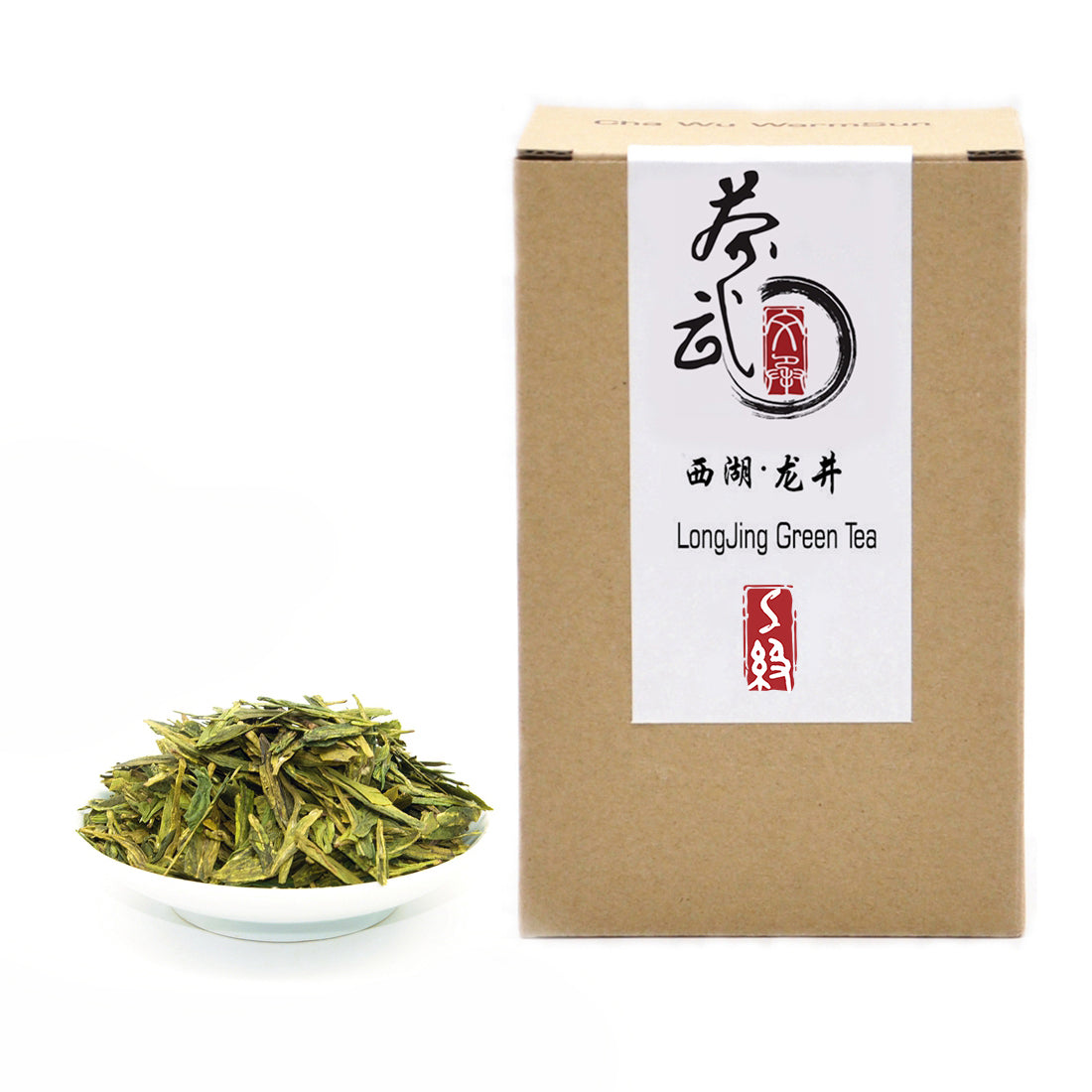 ChaWuWarmSun LongJing Green Tea Loose Leaf, 3.5oz/100g | Dragon Well Tea, Origin Hangzhou | Chinese Whole Leaf